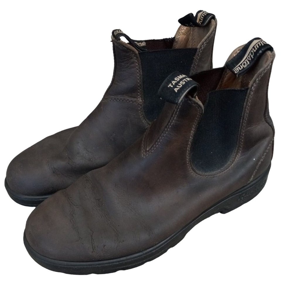 Blundstone Mens Chelsea Boots Size 10.5 (US) Brown Leather Slip On